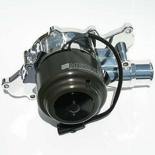 Meziere 94-95 Mustang 5.0L 55GPM Street Electric Water Pump - With Idler (Polished)