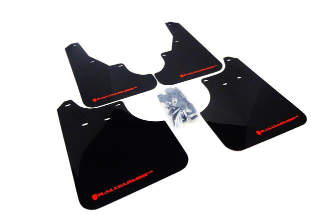Rally Armor Black Mud Flap/Red Logo (2009-2013 Subaru Forester) - MF11-UR-BLK/RD