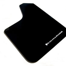 Rally Armor Black Mud Flap/White Logo - MF12-BAS-WH