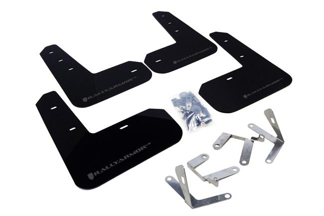 Rally Armor Black Mud Flap/Grey Logo (2013-2019 BRZ, FR-S) - MF23-UR-BLK/GRY
