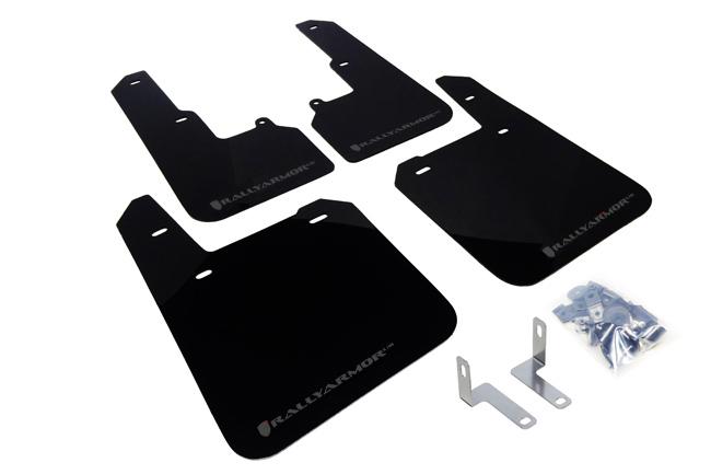 Rally Armor Black Mud Flap/Grey Logo (2015-2019 Subaru Outback) - MF36-UR-BLK/GRY