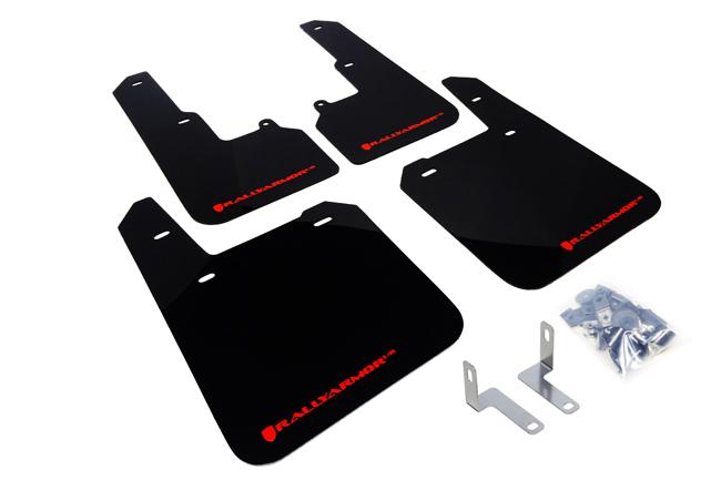 Rally Armor Black Mud Flap/Red Logo (2015-2019 Subaru Outback) - MF36-UR-BLK/RD