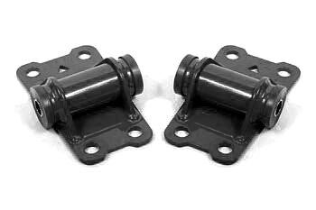 BMR Lower Motor Mount Kit - Poly, Black Hammertone (1982-1992 Camaro, Firebird) - MM332