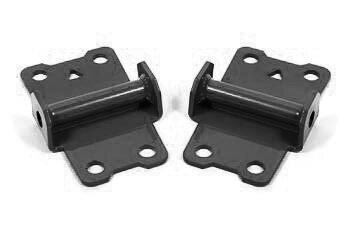 BMR Lower Motor Mount Kit - Solid, Black Hammertone (1982-1992 Camaro, Firebird) - MM334