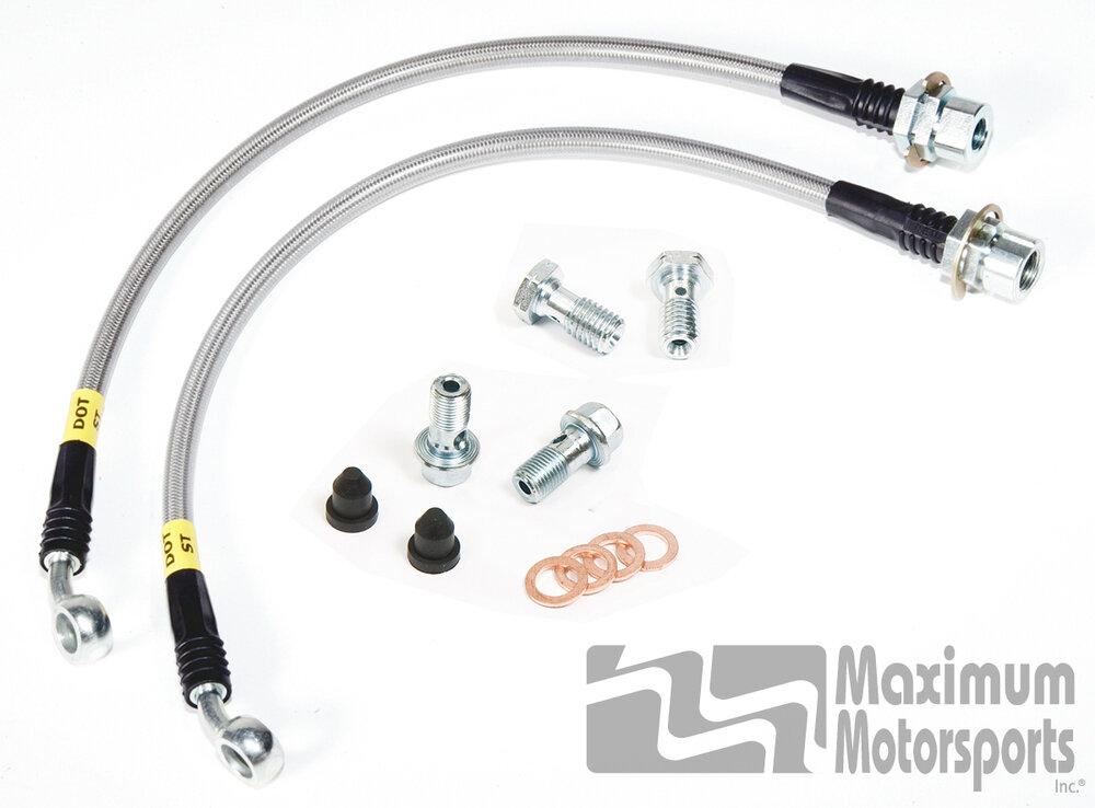 Maximum Motorsports 94-04 Stainless Brake Hose Kit (Front) - MMBK4F