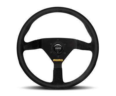 Momo Steering Wheel - MOD.78, 350 Diam, 36 Dish, Blk Suede, Blk Spokes - R1909/35S