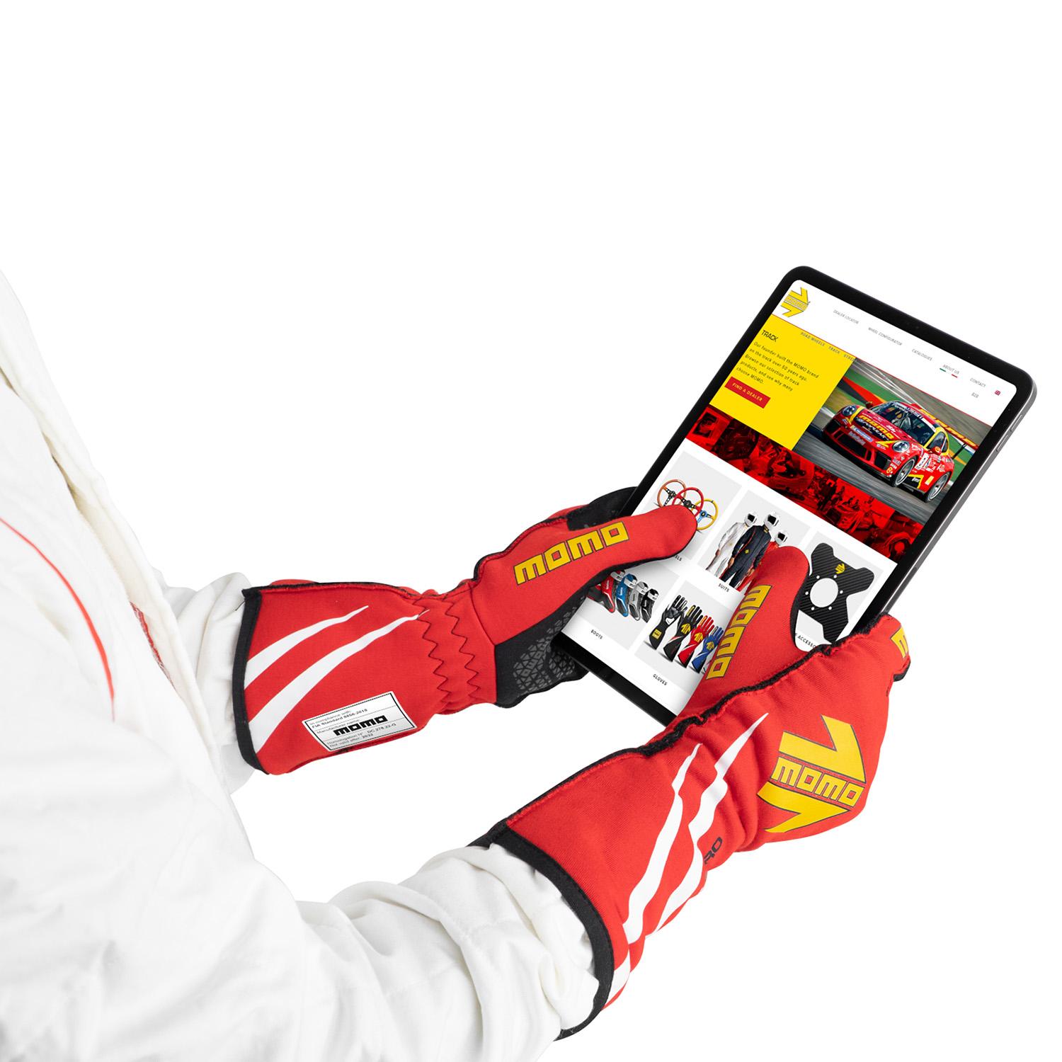 Momo GLOVES CORSA PRO ANNIVERSARY BLACK 13 FIA 8856-2018 - GUCPANNIVBK13