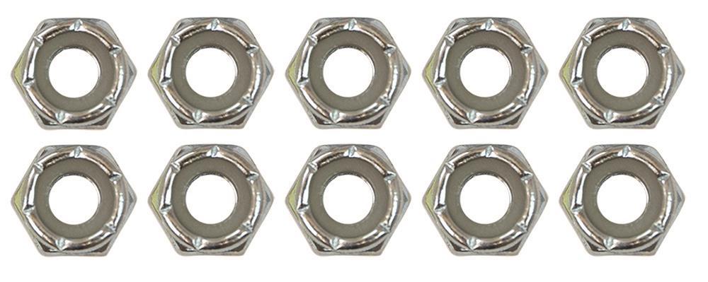 Moroso NUT, 1/4-20 NYLOCK, 10 PACK, ZINC - 38832