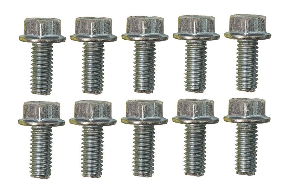 Moroso FLANGE HEX HEAD BOLT, 5/16-18 X .750, SERRATED, 10 PACK, ZINC - 38843