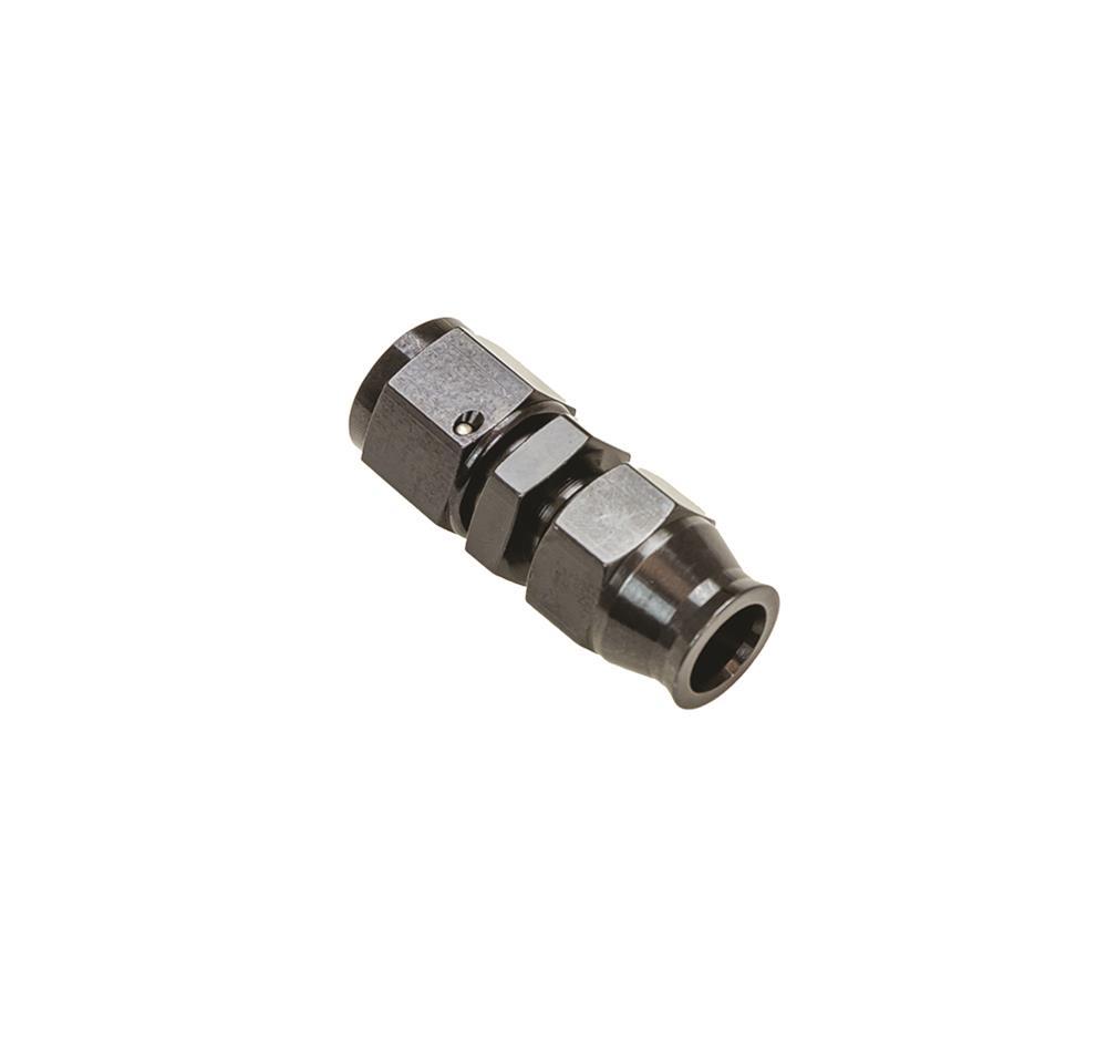 Moroso Hardline -AN Adapter Fitting, -8AN Female to 1/2" Tubing, Black Anodized - 65354