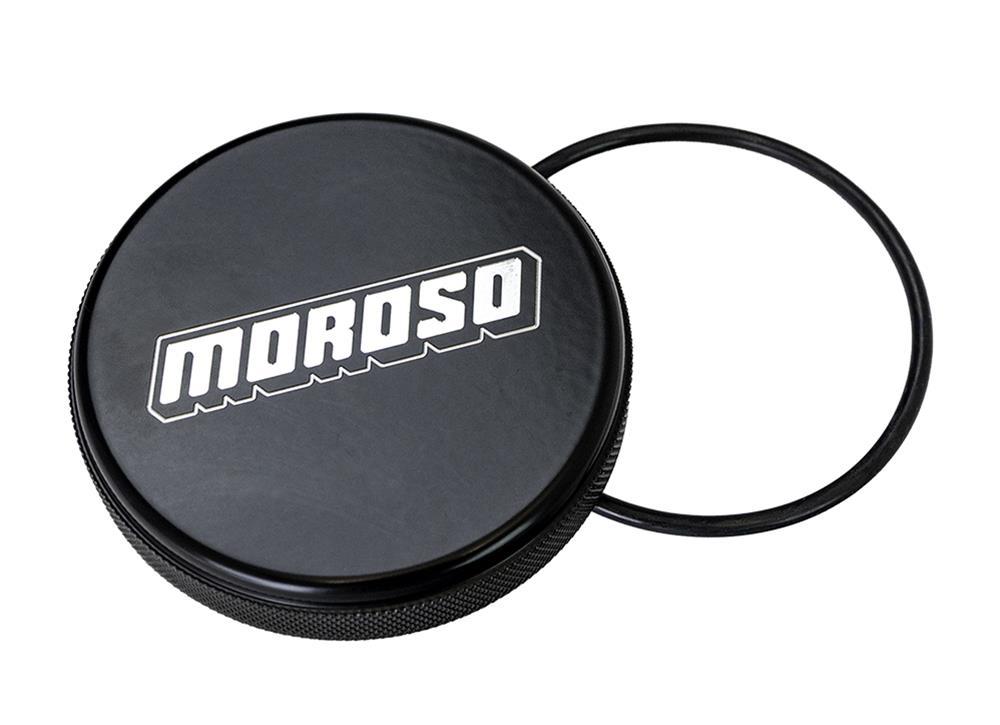 Moroso Dry Sump Tank Replacement Cap, Black W/ Logo - 85298