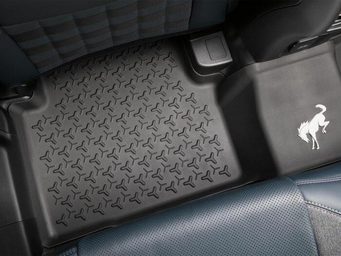Ford Floor Liners - Black For Rubber Flooring 4-Piece Set For Front and Rear (2021 Bronco Sport) - MP1Z-7813300-BA