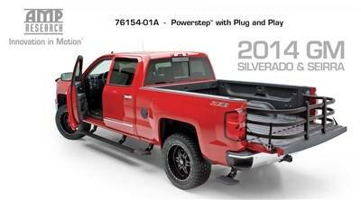 AMP Research Powerstep Plug-N-Play - 15-19 Silv/Sra 2500/3500 Gas Only on HD, Double/Crew Cab (2014-2019 Sierra 2500 HD, Sierra 3500 HD, Silverado 2500 HD, Silverado 3500 HD, Silverado 1500, Sierra 1500, Silverado 1500 LD, Sierra 1500 Limited) - 76154-01A
