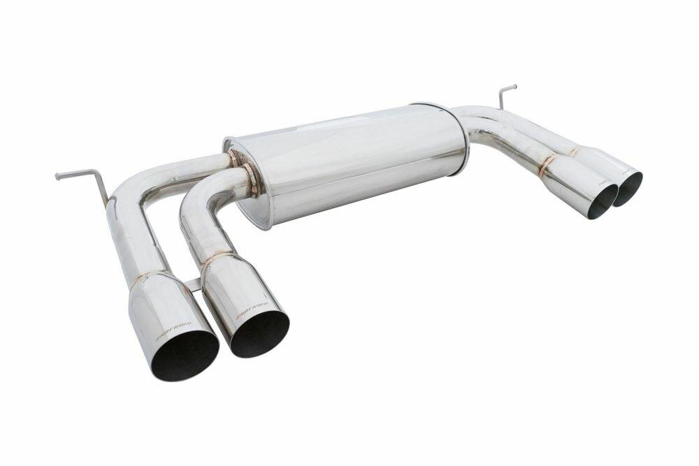 Megan Racing Supremo Exhaust System for BMW X5M 10-13 / X6M 10-14 (Excludes Regular X5) - Stainless Rolled Tips - MR-ABE-BX5M-SS