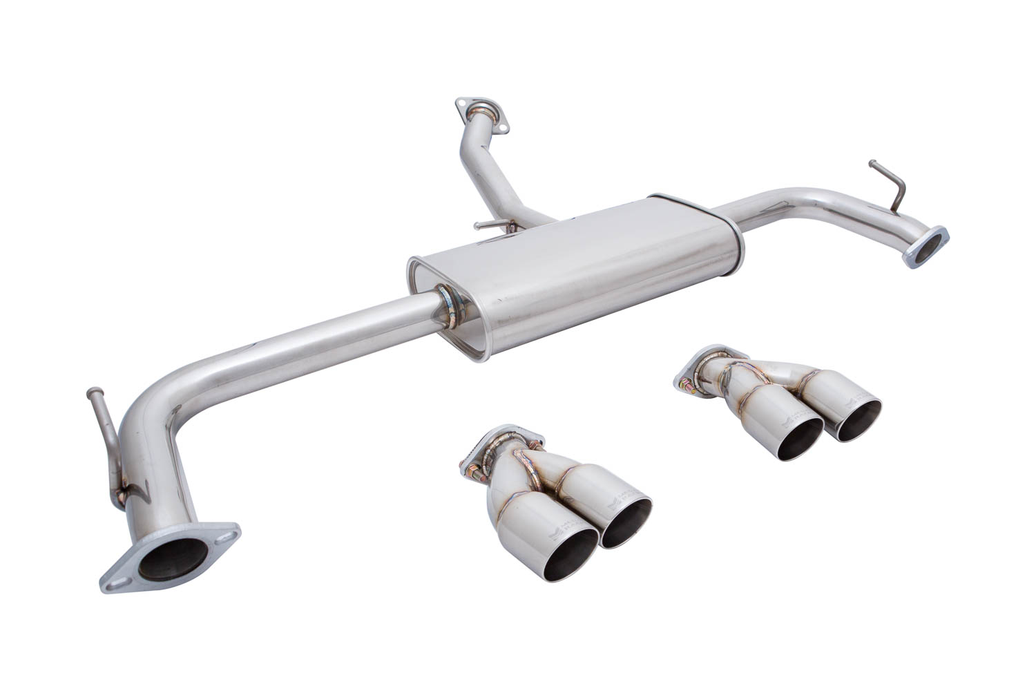 Megan Racing Axle Back Exhaust System (2015+ Lexus NX200T, Stainless Rolled Tips) - MR-ABE-LN15