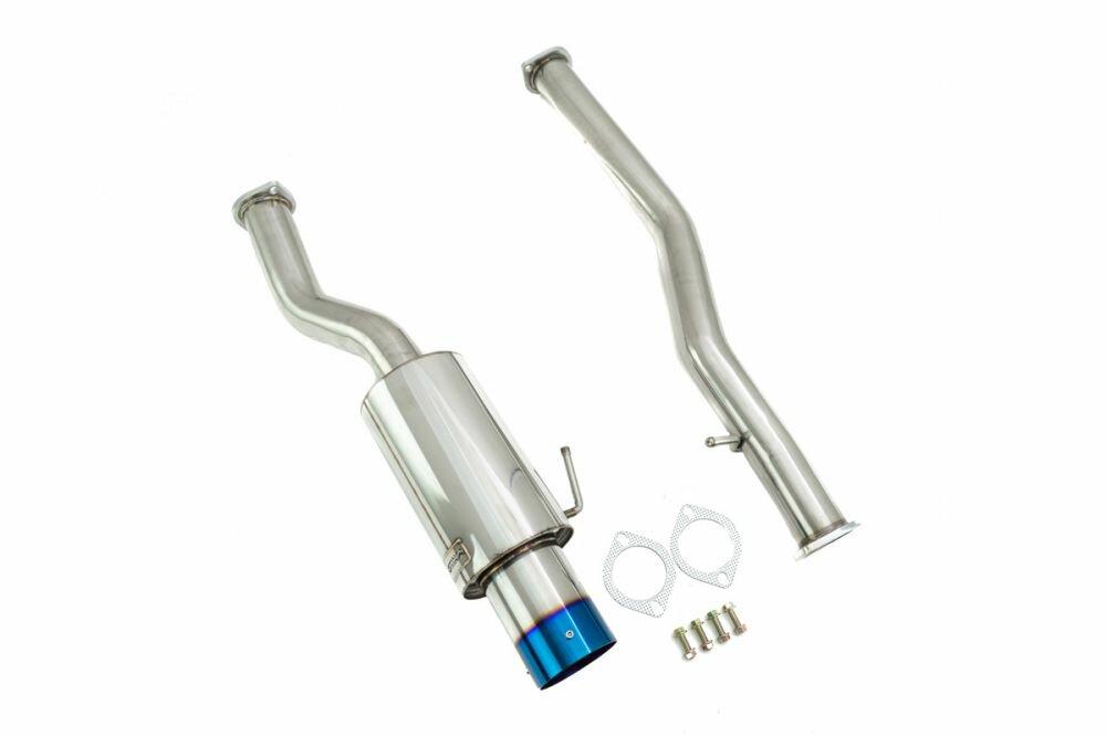 Megan Racing Nissan 350Z 03-08 DS Cat Back Exhaust System - Blue Tip - MR-CBS-N3Z-DS-BT