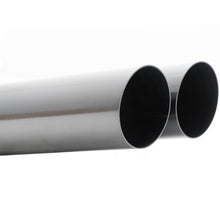 Megan Racing Universal Dual 3" Muffler Delete Exhaust Tips - Black Chrome, Angled (Weld-On) - LW-UT-D3BC-V2