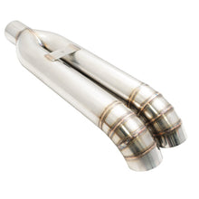 Megan Racing Universal Dual 3" Muffler Delete Exhaust Tips - Stainless Turndown (Weld-On) - LW-UT-FD-D3