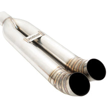 Megan Racing Universal Dual 3" Muffler Delete Exhaust Tips - Stainless Turndown (Weld-On) - LW-UT-FD-D3