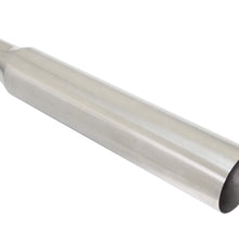 Megan Racing Universal Single 3" to 4" Muffler Delete Exhaust Tip - Straight, Stainless - LW-UT-S4