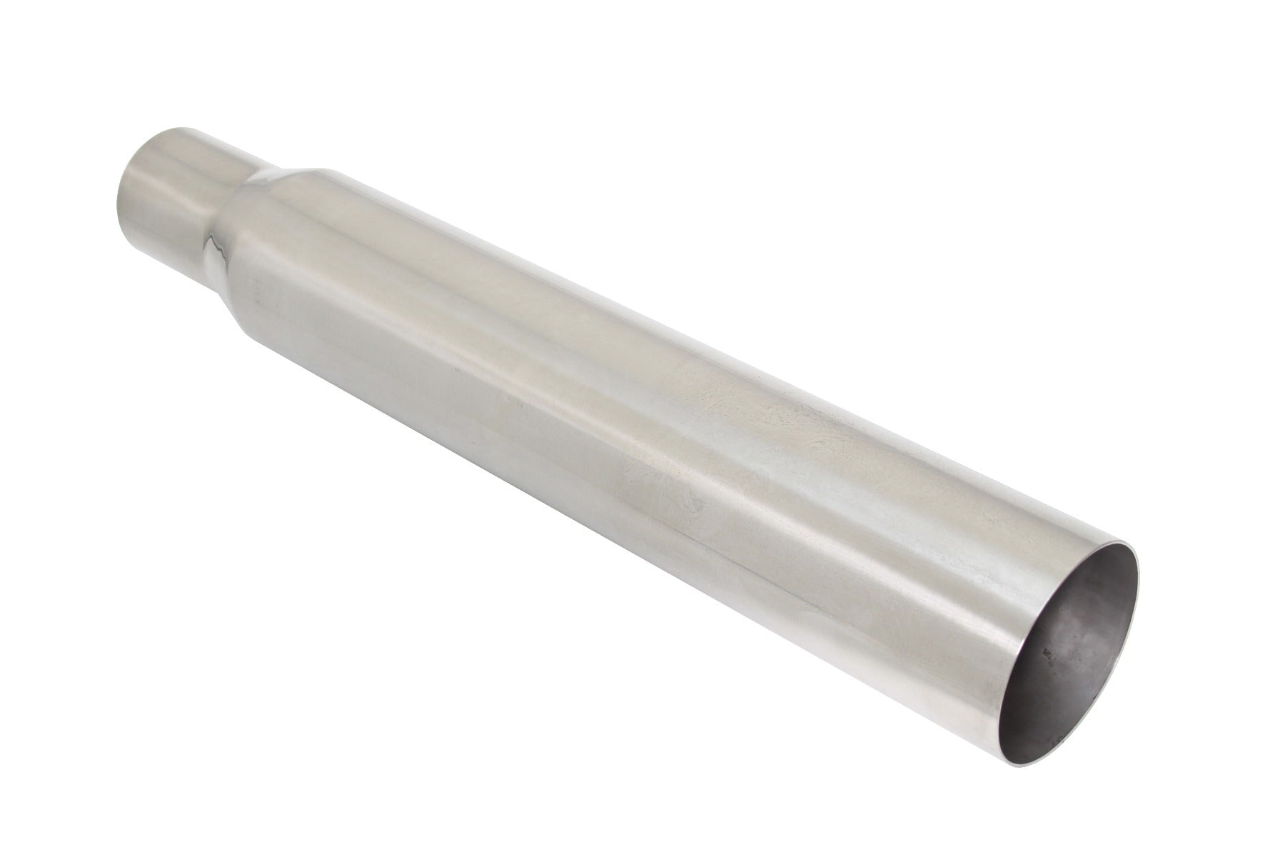 Megan Racing Universal Single 3" to 4" Muffler Delete Exhaust Tip - Straight, Stainless - LW-UT-S4