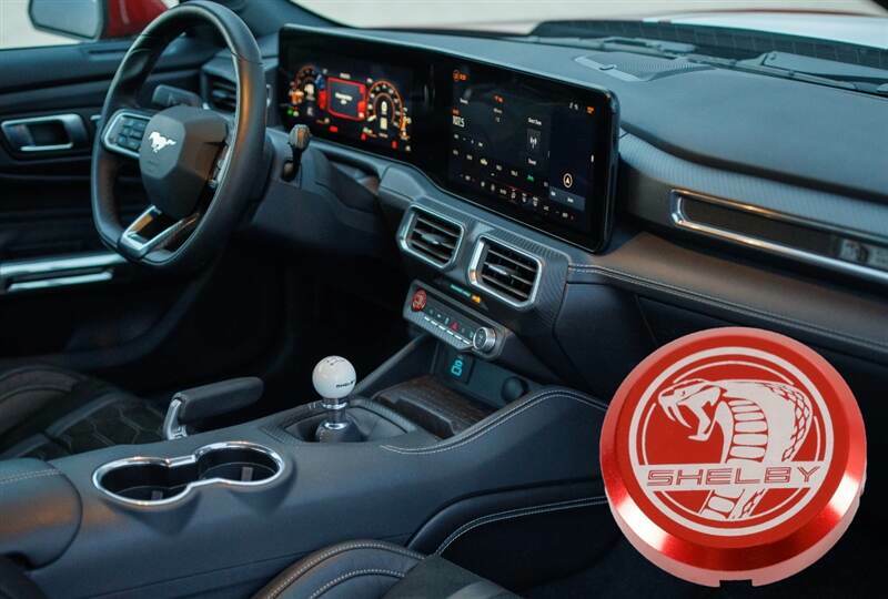 Shelby Performance Parts Billet Start Button (2024-2026 Mustang) - MUSTANG-2429-01