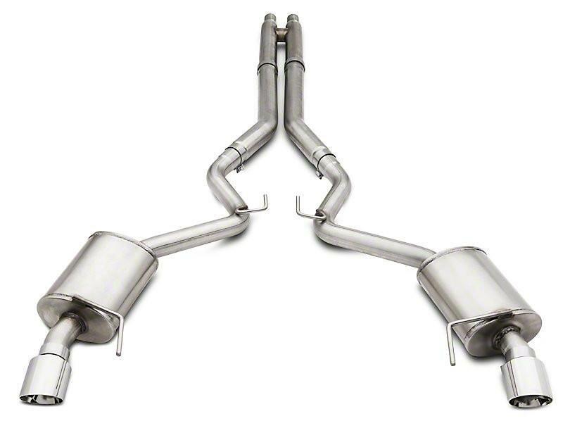 American Racing 2015-2017 / 2026 Mustang GT Non-Active OEM Connect 3" Cat-Back with X Pipe and Pure Thunder Mufflers