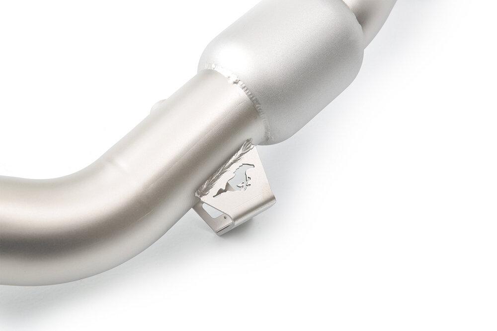 CP-e 2015-2018 Mustang 2.3L Ecoboost QKspl™ High Flow Catted Downpipe
