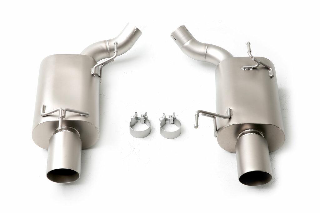 Long Tube Headers FDAB00001P Ford Mustang '05-'10 GT, LTH™ Axle Back Factory Bolt In / 2.75", 18 Gauge, 304 Stainless Steel, Titan™ Finish, Polished Tips
