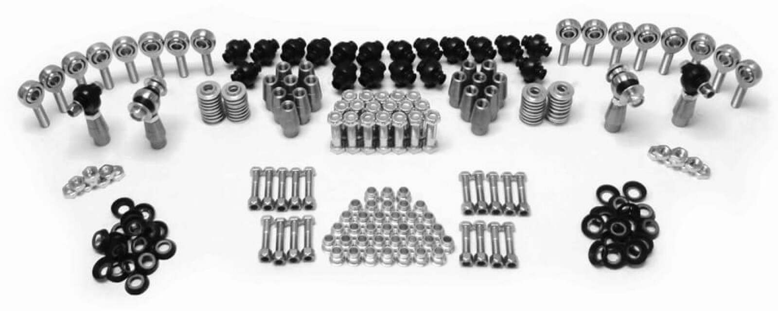 Steinjager Builders Kit Rod End Kits 3/4-16 x 5/8 RH and LH Chrome Moly Housing, Nylon Race Fits 1.250 x 0.120 Tubing 20 Rod Ends - J0015162