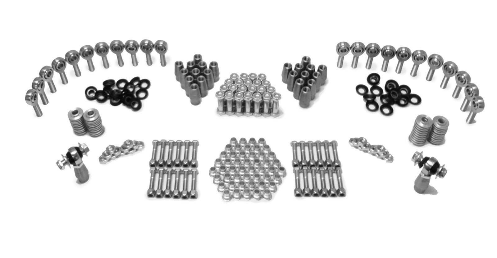 Steinjager Builders Kit Rod End Kits 7/8-14 x 3/4 RH and LH Chrome Moly Housing, Nylon Race Fits 1.750 x 0.120 Tubing 24 Rod Ends - J0015167