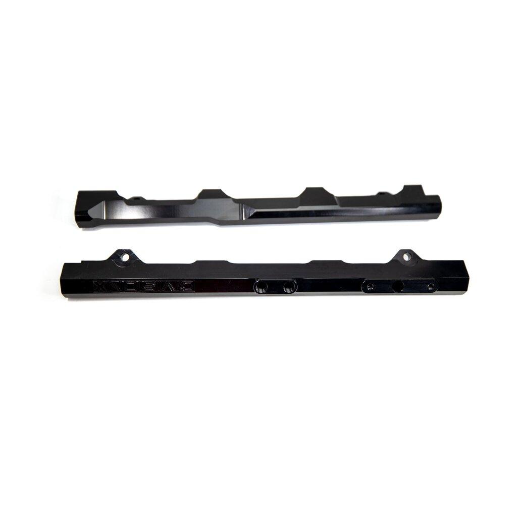 DivisionX 8210 99-04 Cobra / Mach-1 High Flow Fuel Rails (Black Anodized) Whipple / KB / VMP / Stock Eaton
