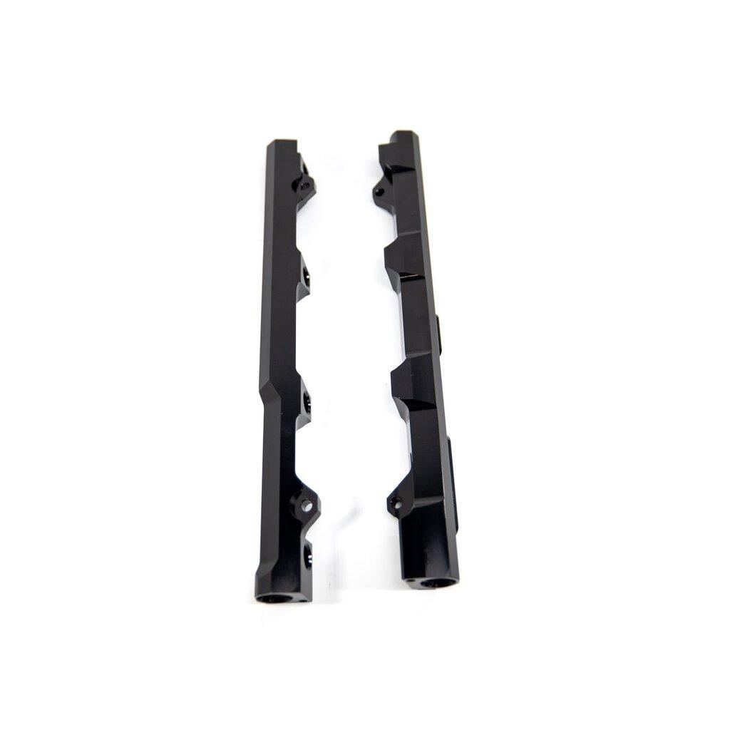 DivisionX 8210 99-04 Cobra / Mach-1 High Flow Fuel Rails (Black Anodized) Whipple / KB / VMP / Stock Eaton