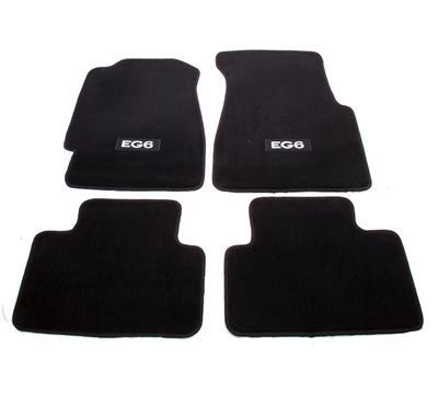 NRG Floor Mats - 92-95 Honda Civic 2DR w/ "EG6" Logo (4 pieces) - FMR-120