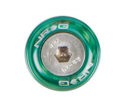 NRG Fender Washer Kit, Set of 10, Green, Rivets for Metal - FW-110GN