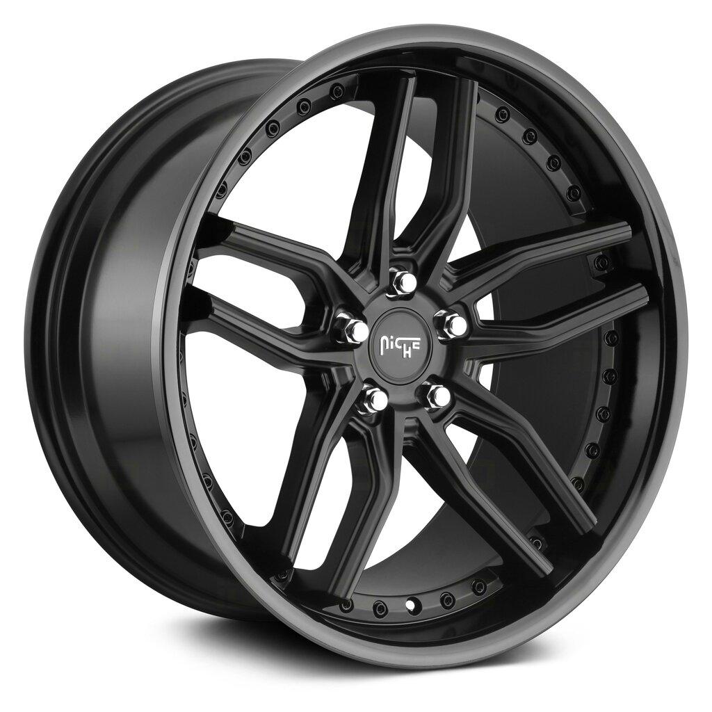 Niche M194 Methos Wheel, 19X8.5 in Gloss Black Matte Black with 5X4.5 Bolt Pattern and 35 Offset - M194198565+35