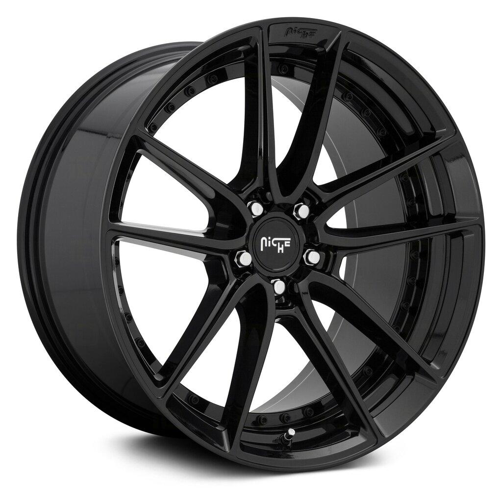 Niche M223 Dfs Wheel, 17X8 in Gloss Black with 5X112 Bolt Pattern and 40 Offset - M223178043+40