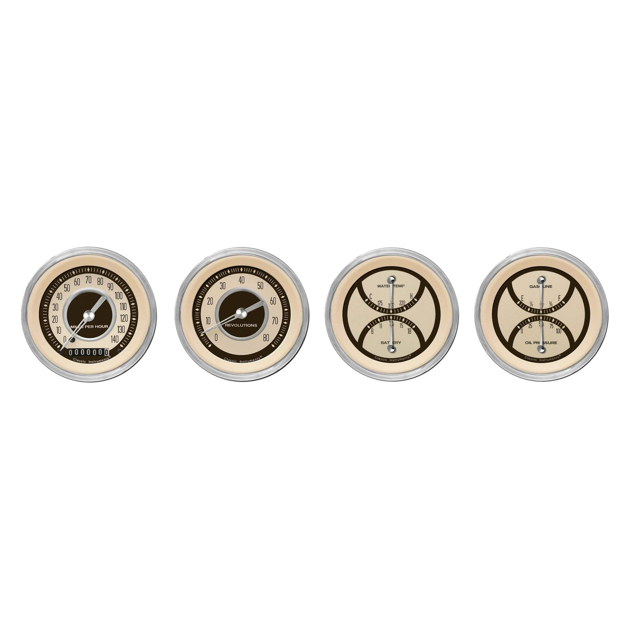 Classic Instruments The Nostalgia VT Series 4 Gauge Package - NT05SHC