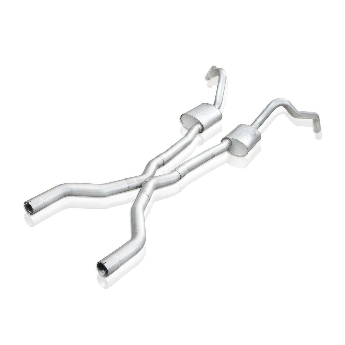 Stainless Works LS1 Catback Dual Turbo Chambered Mufflers Performance Connect (1963-1967 Chevy II) - NVLS3S