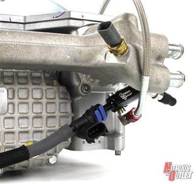 Nitrous Outlet Dodge 2015-2019 6.2L Hemi Hellcat /Challenger/Charger/Red Eye/Demon/2018-2019 Track Hawk 105mm Plate System - Gas/E85 (45-55psi)(50-200HP)(12LB Bottle) (Challenger 2008-2023 Charger 2011-2023) - 00-10165-12