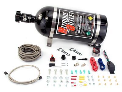 Nitrous Outlet Universal EFI Dry Single Nozzle System (35-200HP)(12lb Bottle) - 00-10200-12