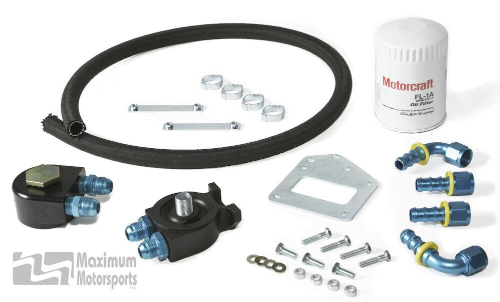 Maximum Motorsports 99-04 Mustang Oil Filter Relocation Kit (Standard Duty) - OC-8