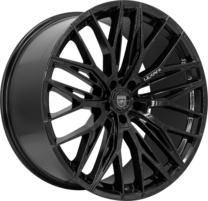 Lexani ARIES Wheel 22x9, 5x127 Bolt Pattern, 15mm Offset, Painted Finish - Gloss Black - 685-2290-73-15FB