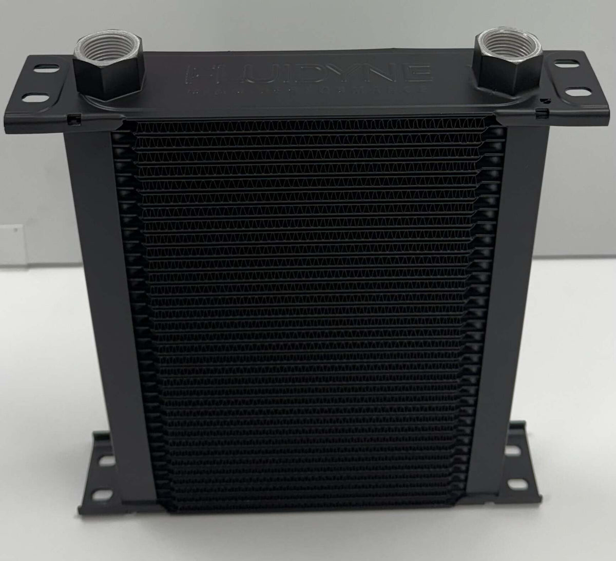 Fluidyne E-Line Stacked plate oil cooler, 10''x 10.75''x 2'', 35 row 43k-59k BTU, AN10 inlet/outlet - OGEN.STP.102