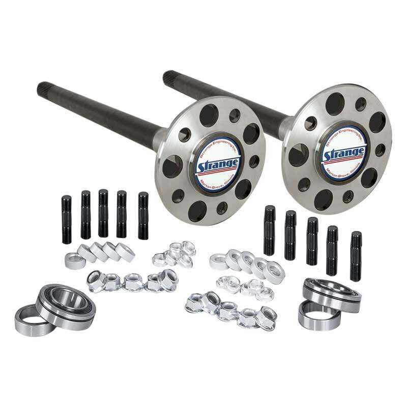 Strange Engineering 35 spline gun-drilled axles, bearings, & 5/8" stud kit - P1013
