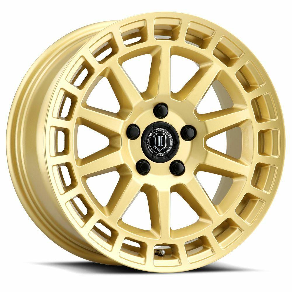 Icon ALLOYS JOURNEY GLS GLD - 17 X 8 / 5 X 100 / 38 MM / 6" BS (1998-2022 XV Crosstrek, Crosstrek, Forester, Outback) - 7117805060GG