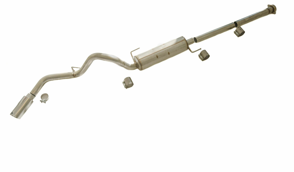 Thermal R&D Single Exit Cat-Back Exhaust System - Polished (2021-2025 F-150 Single Cab 8ft Bed) - B921-C920