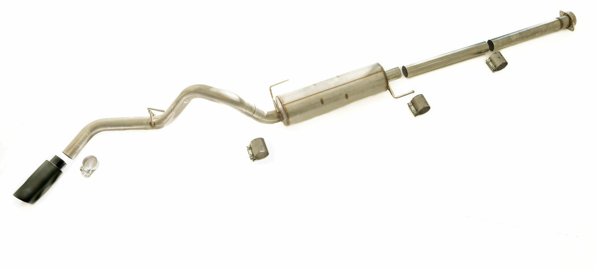 Thermal R&D Single Exit Cat-Back Exhaust System - Coated (2021-2025 F-150 Super Cab 8ft Bed) - B924-C920-C