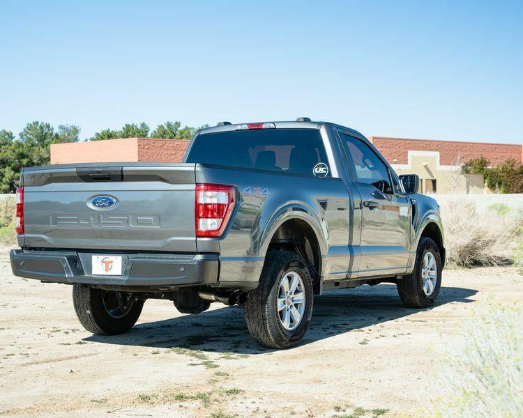 Thermal R&D Dual Exit Cat-Back Exhaust System - Coated (2021-2025 F-150 Single Cab 8ft Bed) - B921-C920-CD