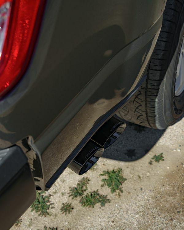 Thermal R&D Dual Exit Cat-Back Exhaust System - Coated (2021-2025 F-150 Single Cab 8ft Bed) - B921-C920-CD